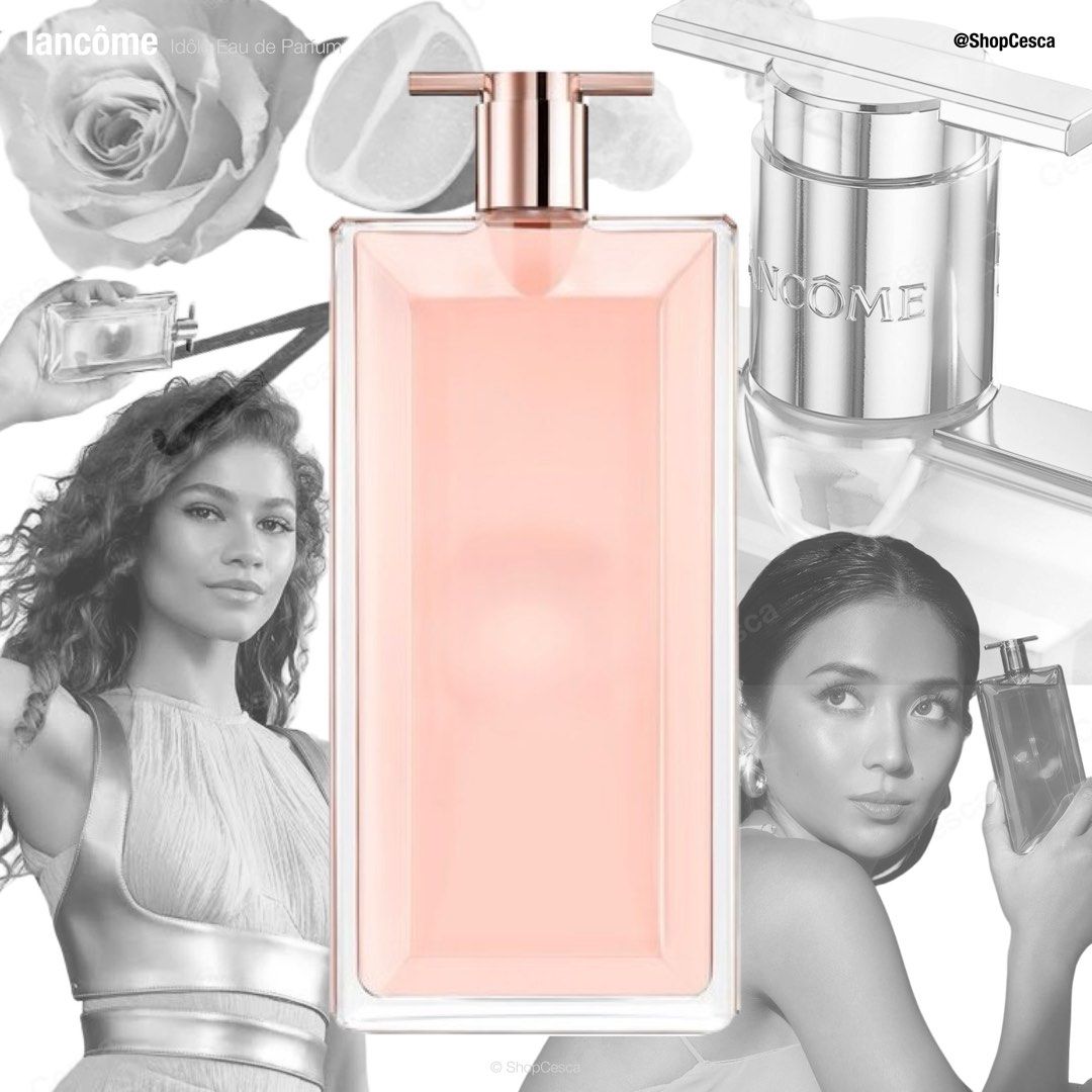 Lancôme Idôle Eau de Parfum 100 ml — Refillable (Category: Fragrance & Deodorants) located in Taguig. Submitted by ShopCesca (Listing ID 1319156678, Image 1). Description: Brand new and sealed Purchased at Rustans for ₱8350 .