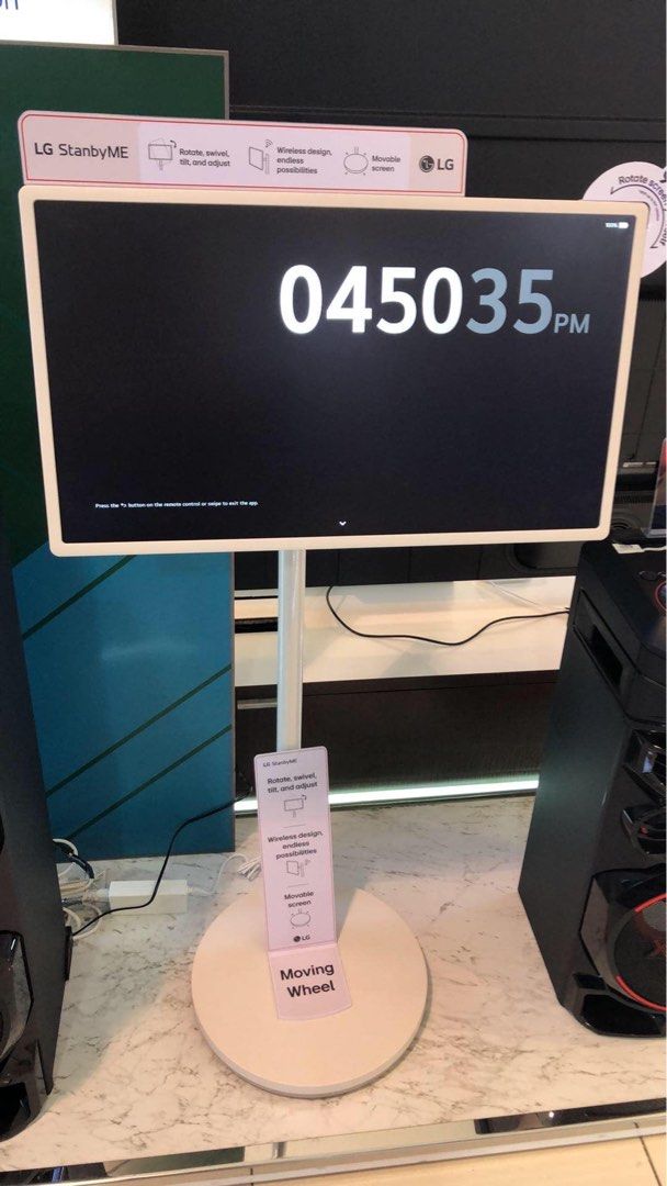 LG STANDBY TIME THINQ AI SMART TV 27” (Category: TV) located in Quezon City. Submitted by maryann.dimalanta (Listing ID 1319211742, Image 1). Description: LG STANDBY TIME THINQ AI SMART TV 27” * Built-in battery lets you use StanbyME wirelessly * Stream, share, and mirror your favorite content * Fully Adjustable Touch Screen * Smart Connectivity with WebOS & LG Channels * The α7 processor analyzes content and adjusts picture and sound to best sui