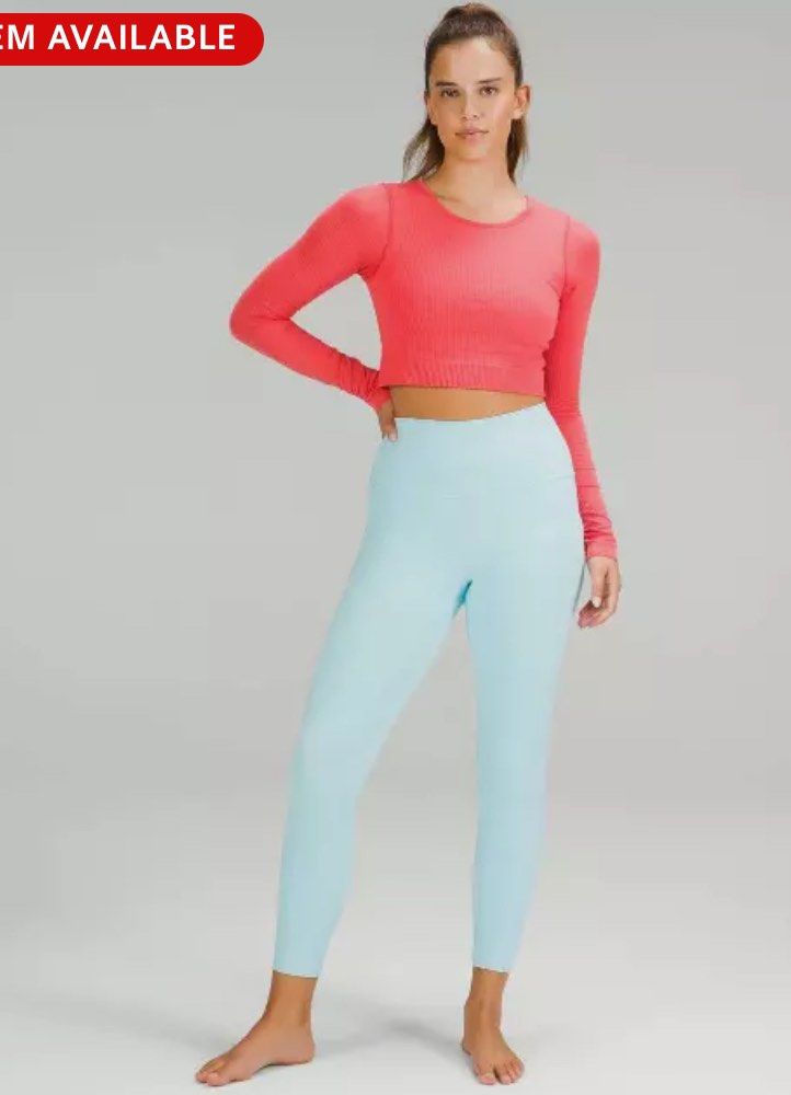 Lululemon Align Pant with Pockets 25 Icing Blue Women s Fashion Activewear on Carousell