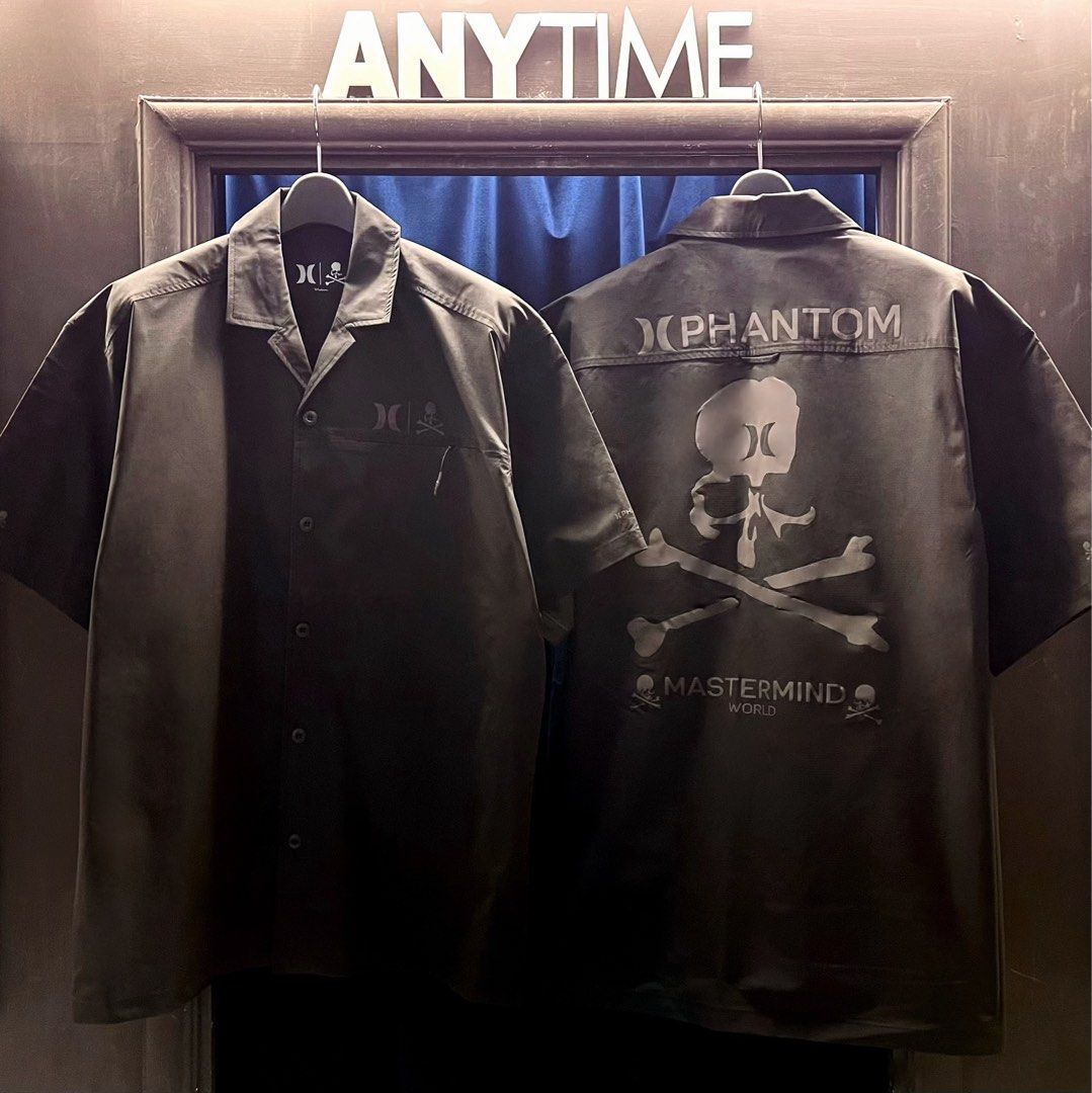 Mastermind x Hurley Phantom Woven Shirt, 男裝, 上身及套裝