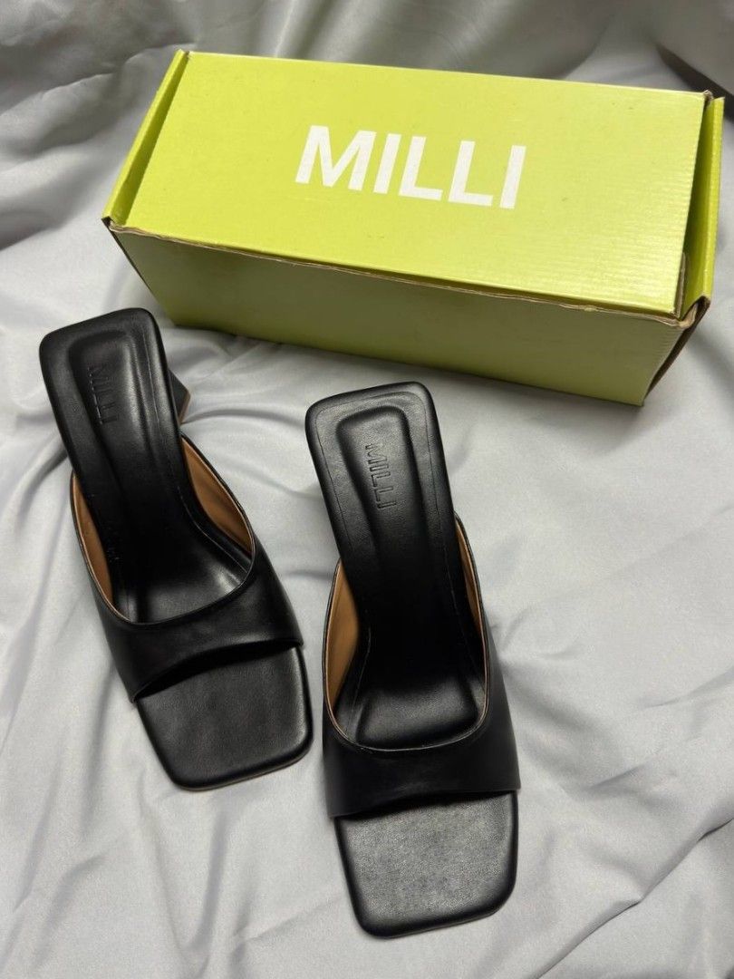 Milli Label Block Heel Sandals, Women's Fashion, Footwear, Heels on ...