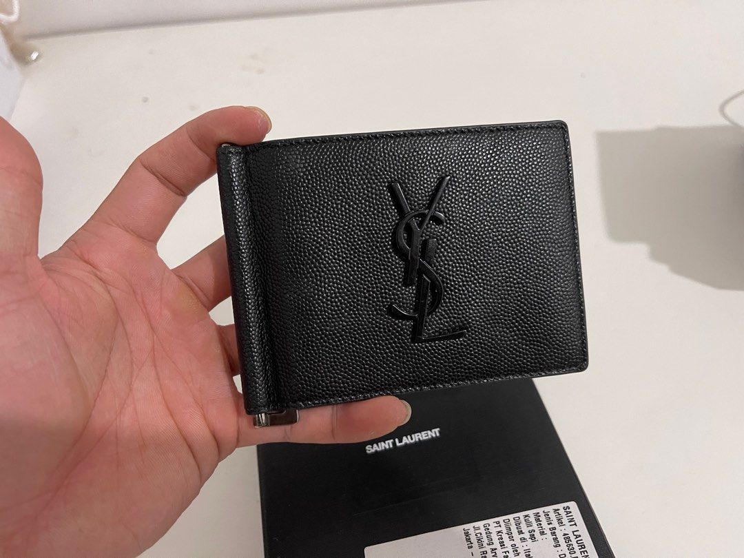 Saint laurent money wished clip wallet