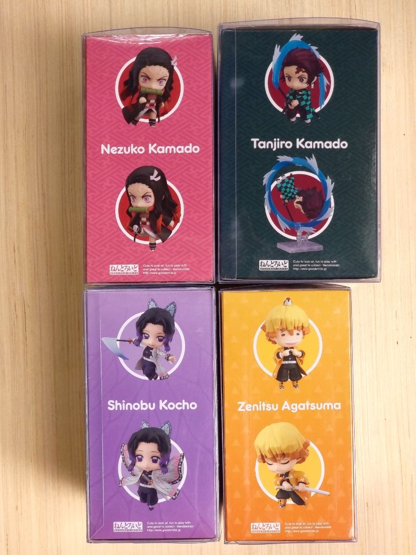 Nendoroid - Demon Slayer (MISB) (Category: Figurines & Statues) located in Pateros City. Submitted by pixel_eight (Listing ID 1319275882, Image 3). Description: Nendoroid - Demon Slayer (MISB) Price: 5,490 1193 - Tanjiro Kamado (Final Selection Ver.) 1194 - Nezuko Kamado 1334 - Zenitsu Agatsuma 1655 - Shinobu Kocho *All comes with plastic protectors *All items are MISB Selling as set only. Location: Pateros (near BGC and Pasig) Payment: GCash or 
