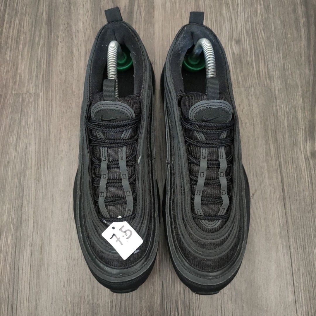 air max 97 triple black size 8