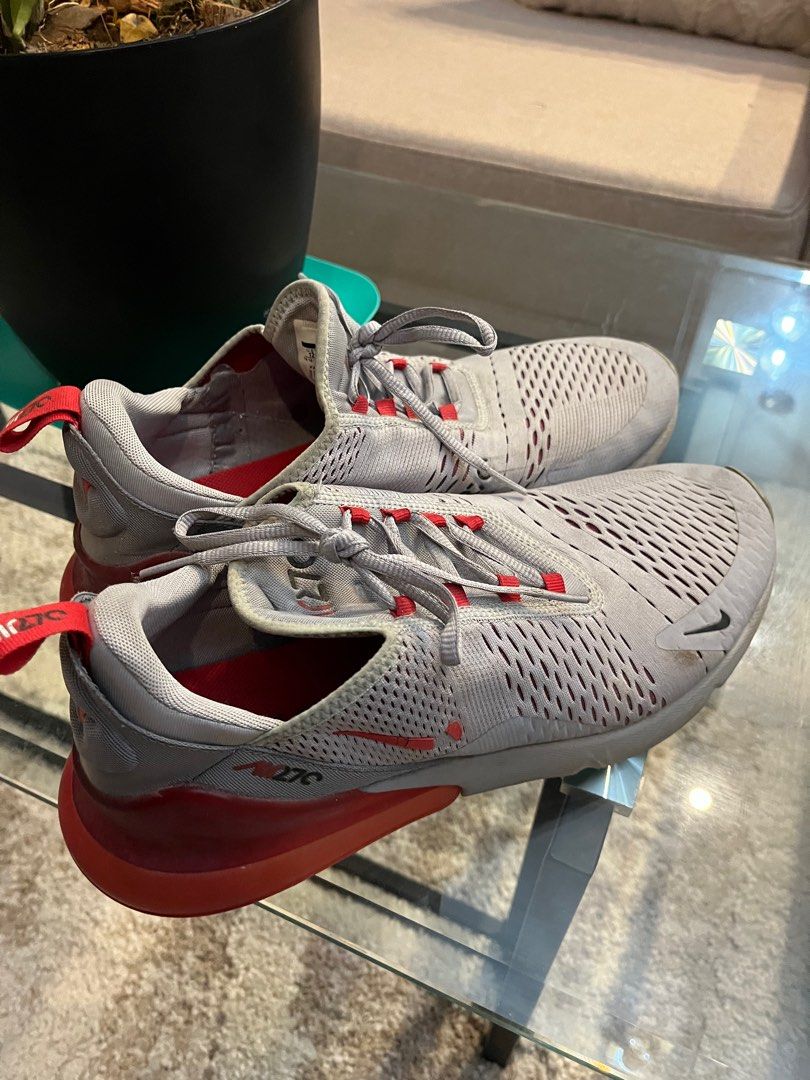 Nike Airmax 270 grey red Men s Fashion Footwear Sneakers on Carousell