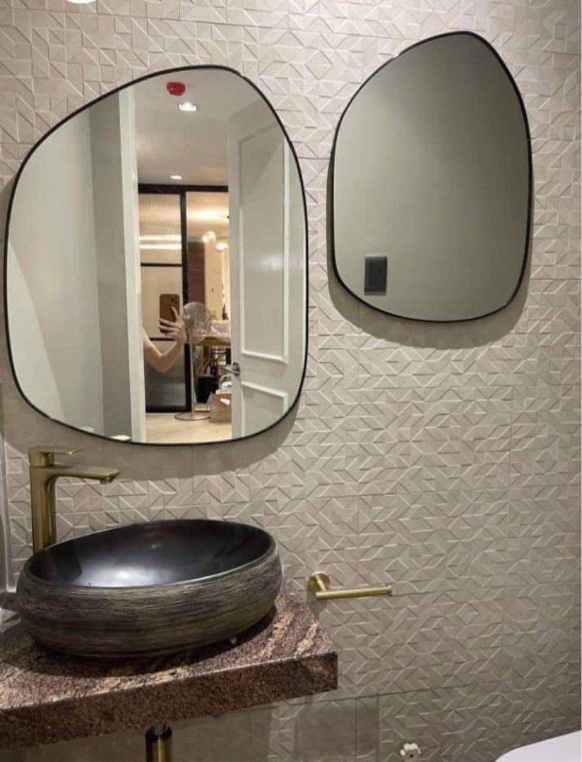 NORDIC ROUND MIRRORS (Category: Mirrors) located in Manila. Submitted by LUMINOSAPH (Listing ID 1319301319, Image 1). Description: ROUND MIRRORS BY LUMINOSA PH Round Mirrors for Living Room/Bedroom/Bathroom/Dining Area NORDIC MIRROR TO ELEVATE YOUR ROOM AESTHETICS ✨ ✅ OPEN FOR CUSTOMIZED MIRRORS ✅ OPEN FOR INSTALLATION •COPPER-FREE • 6 mm thick • Framed/Frameless •No waves/distortion •SUPERB QUALITY 💯 · Shipped via Lalamove/Grab (buyer’s expense