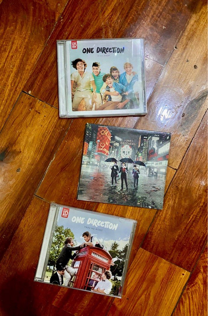 One Direction Jonas Brothers CD Albums (Category: CDs & DVDs) located in Quezon City. Submitted by shopcutepreloved (Listing ID 1319248077, Image 1). Description: 200 each 180 each if you buy at least 2 One Direction Up All Night One Direction Take Me Home Jonas Brothers A Little Bit Longer.