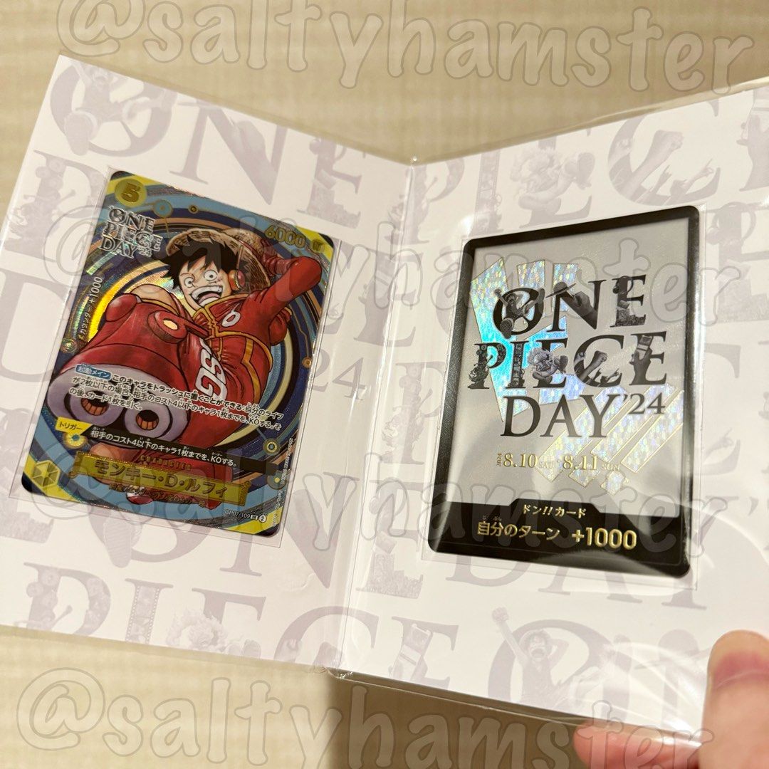 One piece day 2024 24 luffy promo card premium collection One piece day 2024 24 luffy promo card premium collection