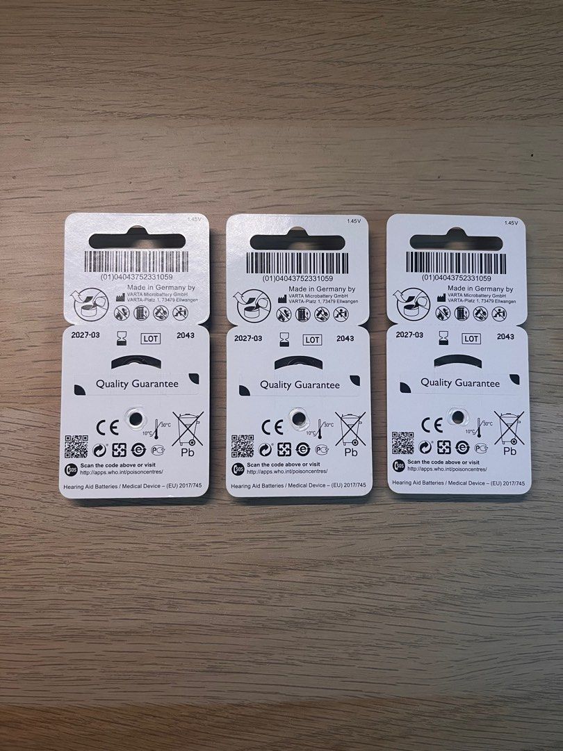 Oticon Hearing Aid Batteries #13 (Category: Visual & Hearing Aids) located in Manila. Submitted by jungtae_21 (Listing ID 1319218188, Image 2). Description: Changed hearing aid battery size Brand new, three packs.