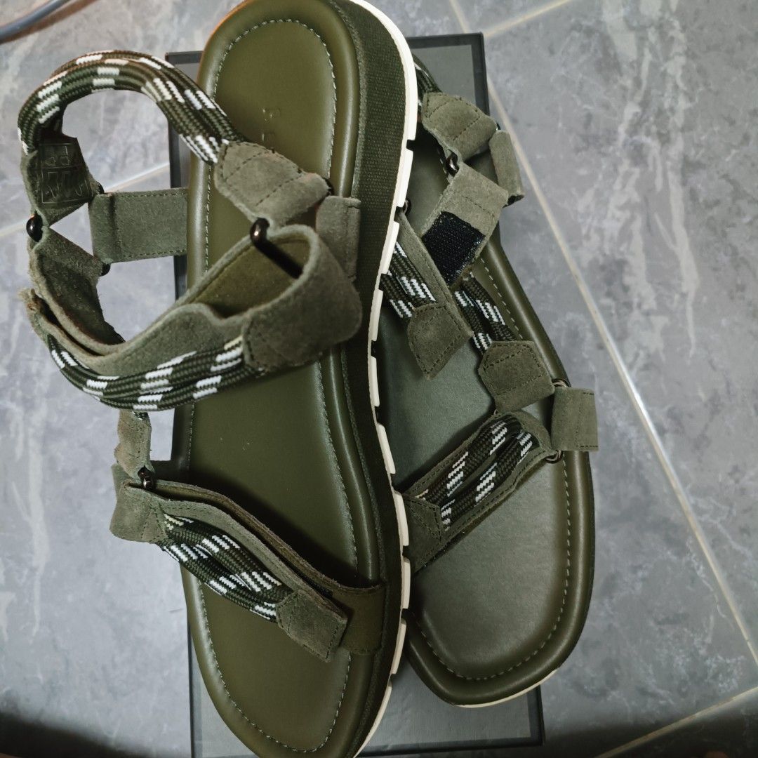 Military green sandals online