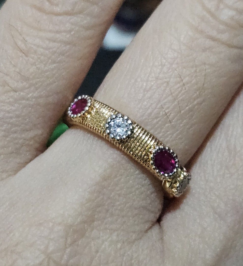 Ruby Stone Band Ring (Category: Rings) located in Cainta. Submitted by Kahi0410 (Listing ID 1319190179, Image 3). Description: Natural Stone Ruby Stone with Zircon Open design adjustable Gold Plated Hypoallergenic Safe for acidic, sensitive skin.