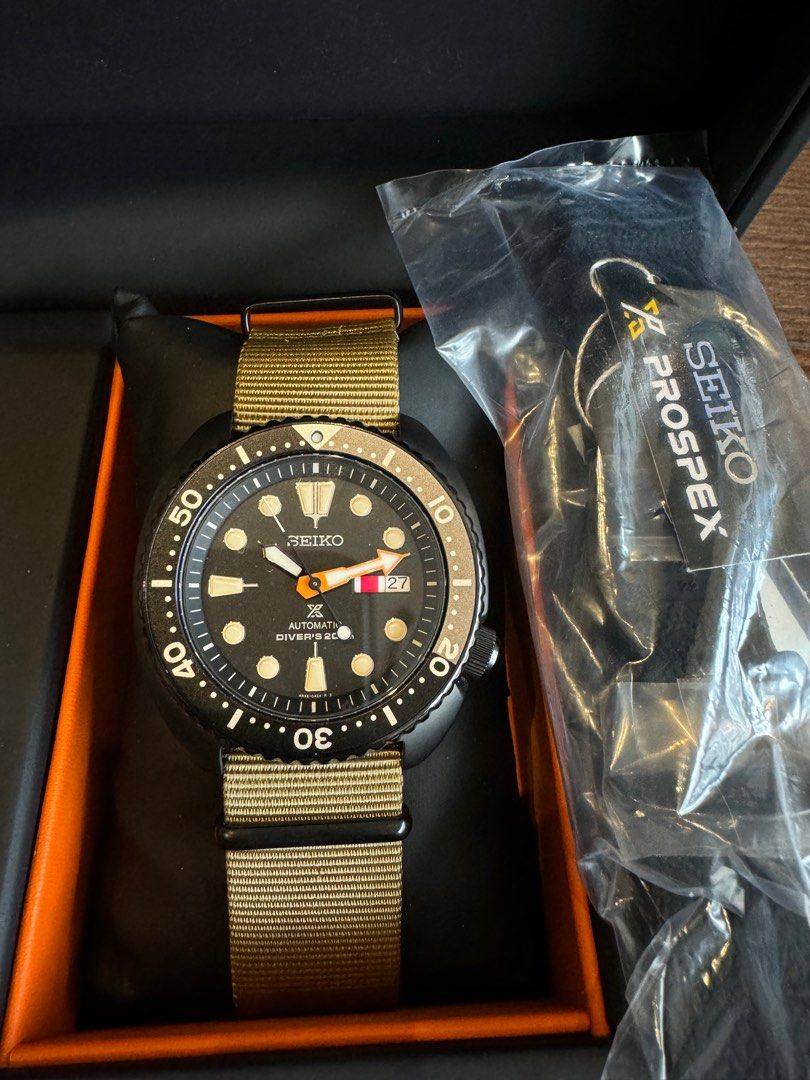 Seiko Black Turtle SRPC49 Men s Fashion Watches Accessories Watches on Carousell