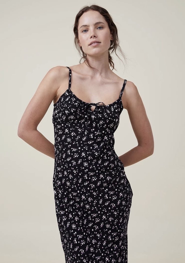 Slip dress cotton on hot sale