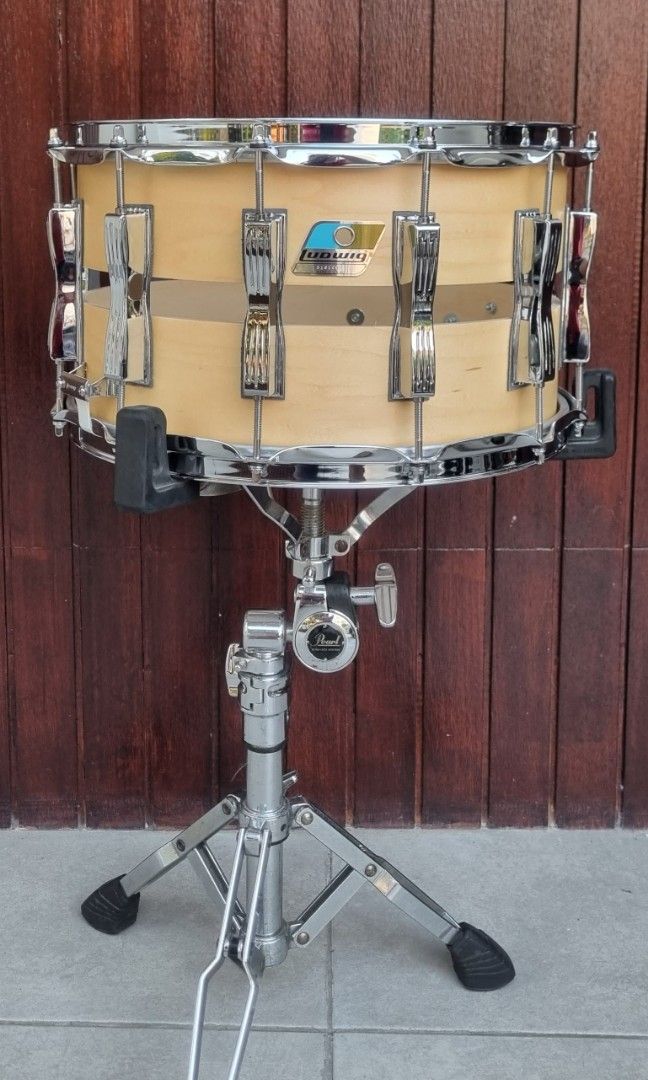 Snare drum ludwig slotted coliseum Musik Media Alat di Carousell