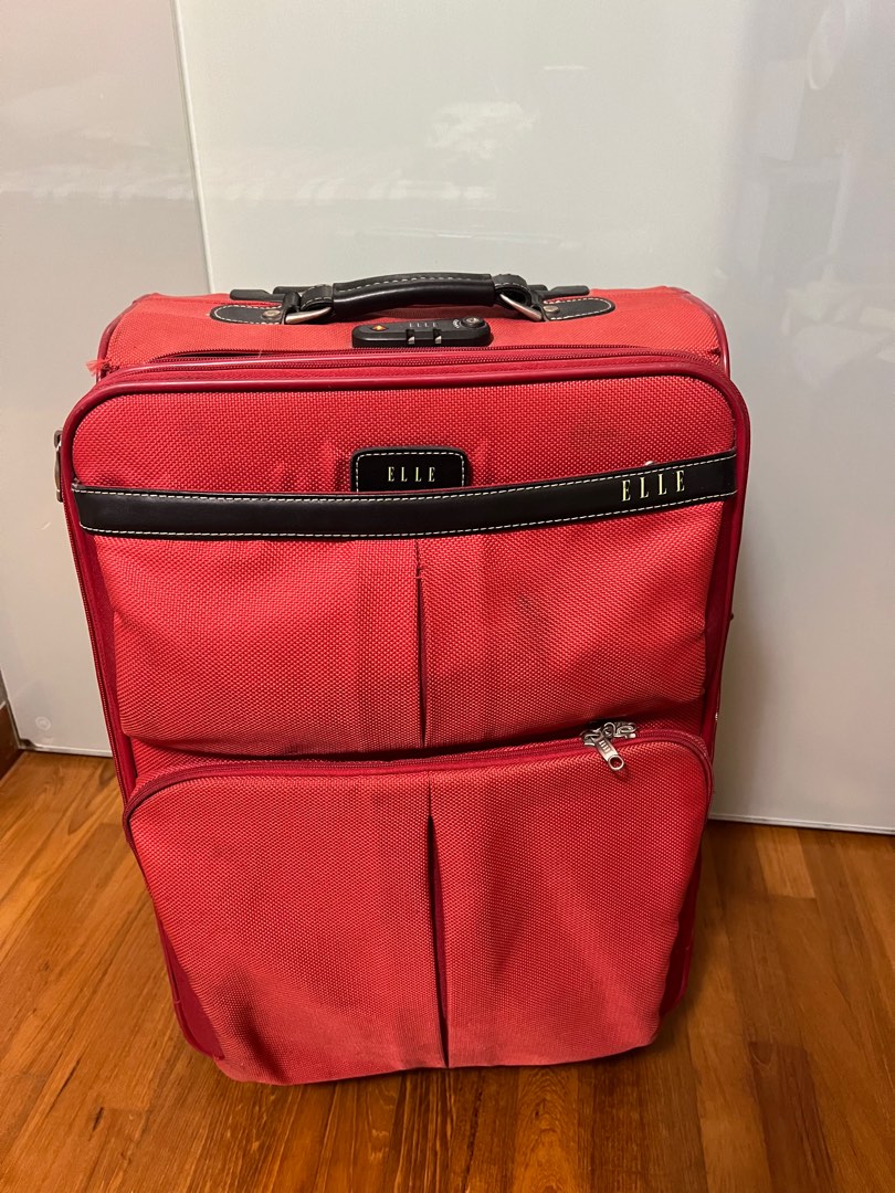 Elle luggage red hot sale