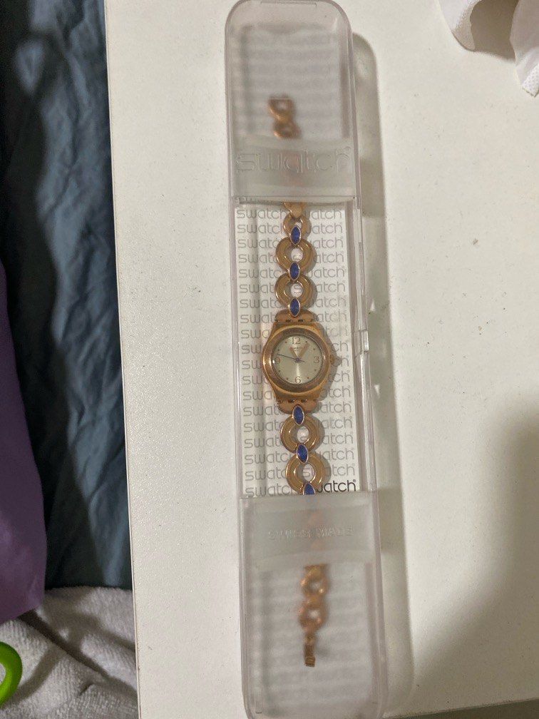 Swatch IRONY rose gold watch Women s Fashion Watches Accessories Watches on Carousell
