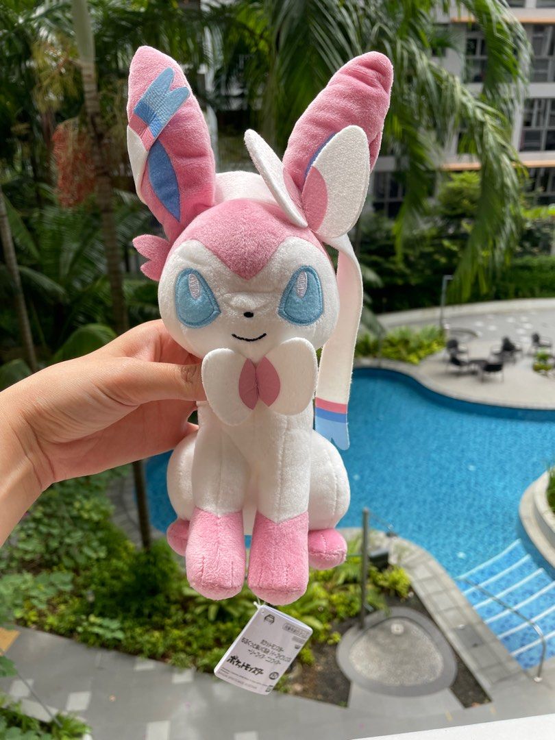 Sylveon Plush Eevee plush soft toys plushie Japan, Hobbies Toys