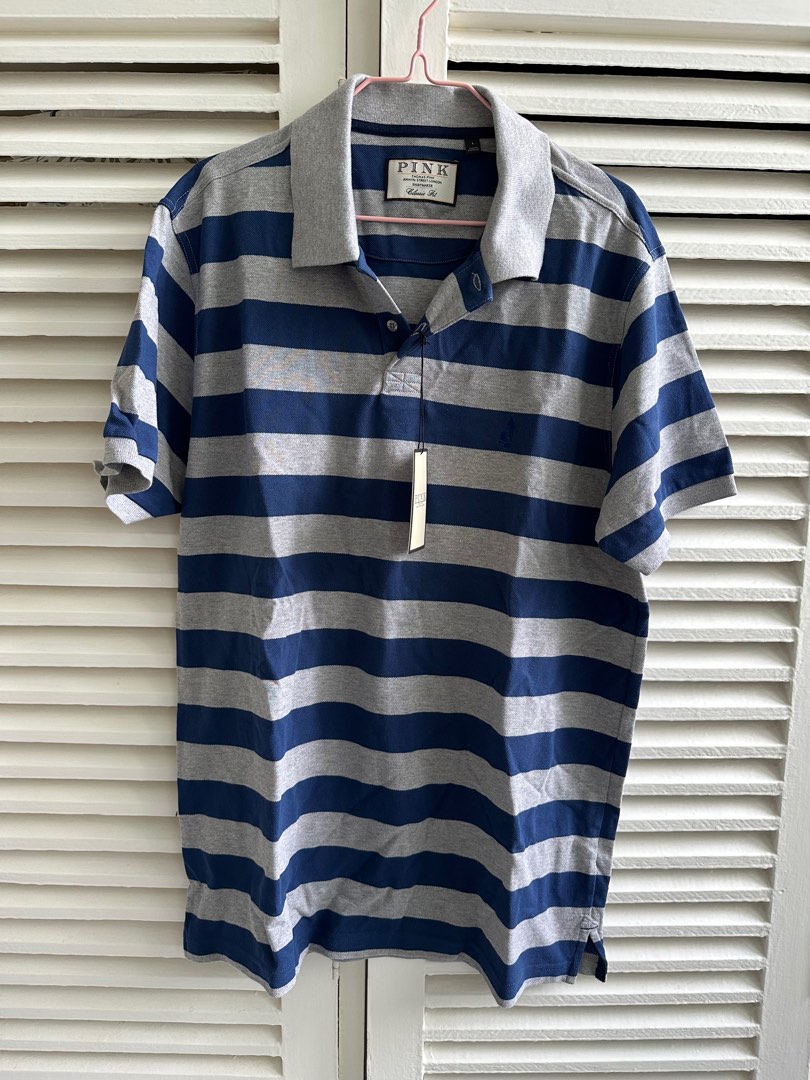 Thomas pink polo shirt top