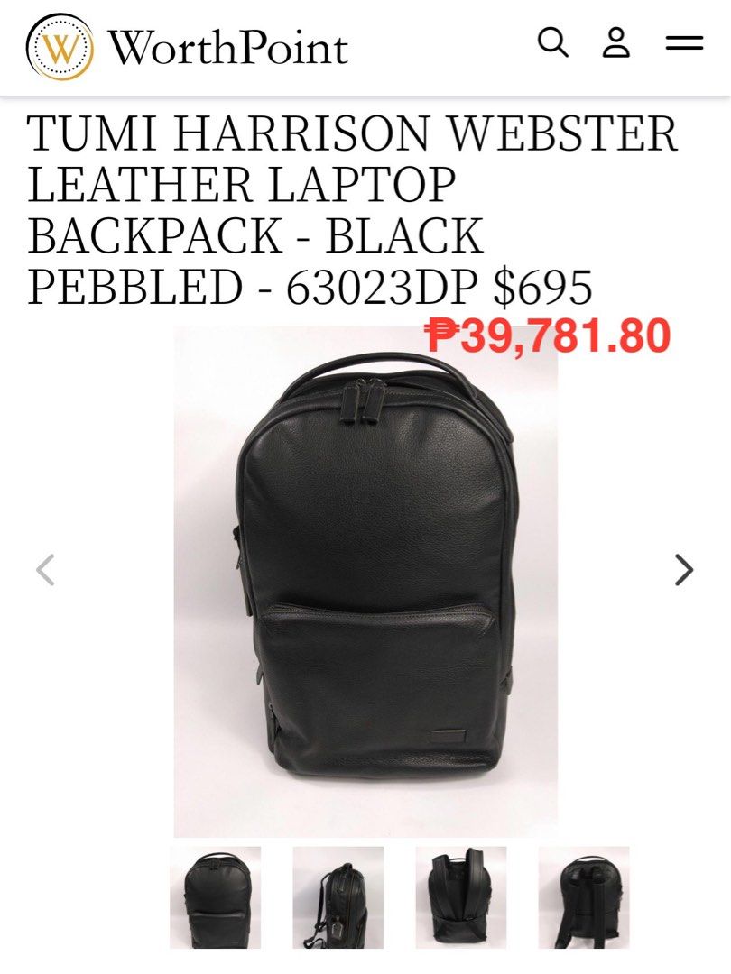 Tumi harrison webster backpack review discount