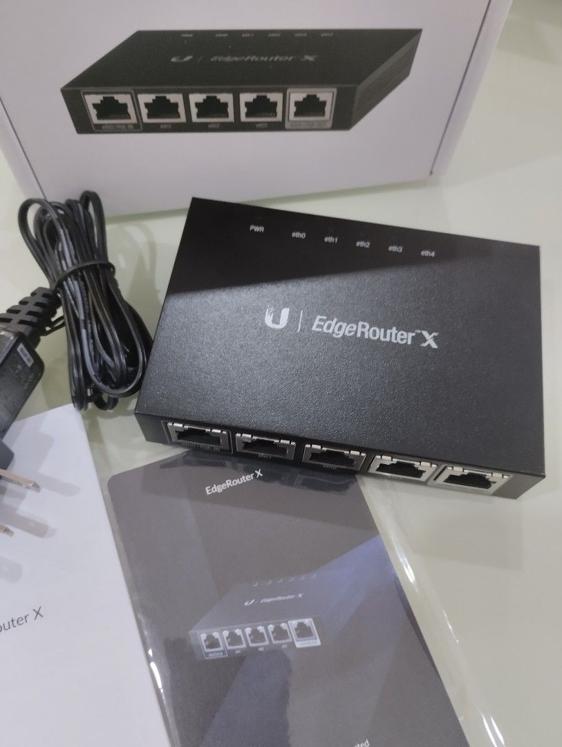 Ubiquiti EdgeRouter X (Category: Networking) located in Quezon City. Submitted by celestial_garage_sale (Listing ID 1319232736, Image 1). Description: Ubiquiti EdgeRouter X - Selling because upgrading my homelab equipment..