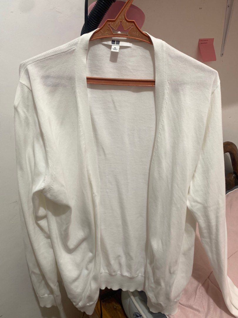 Uniqlo white cardigan cheap