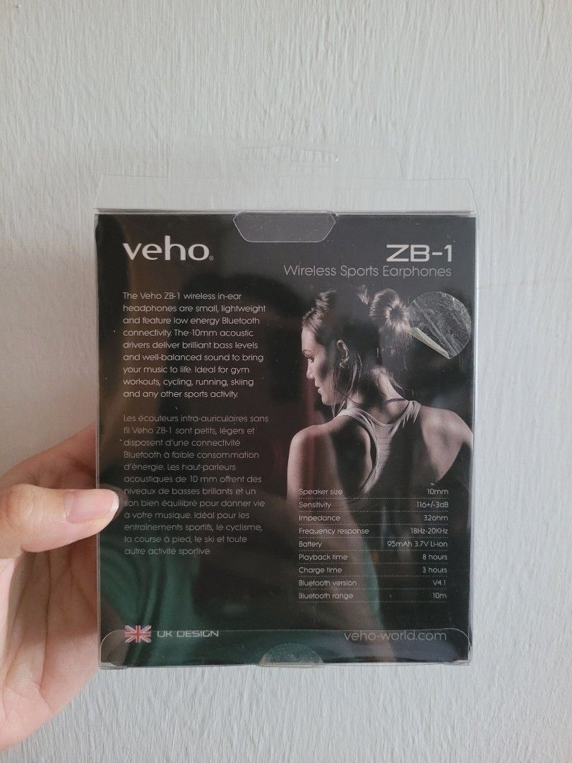 Veho ZB 1 Wireless Sports Earphones