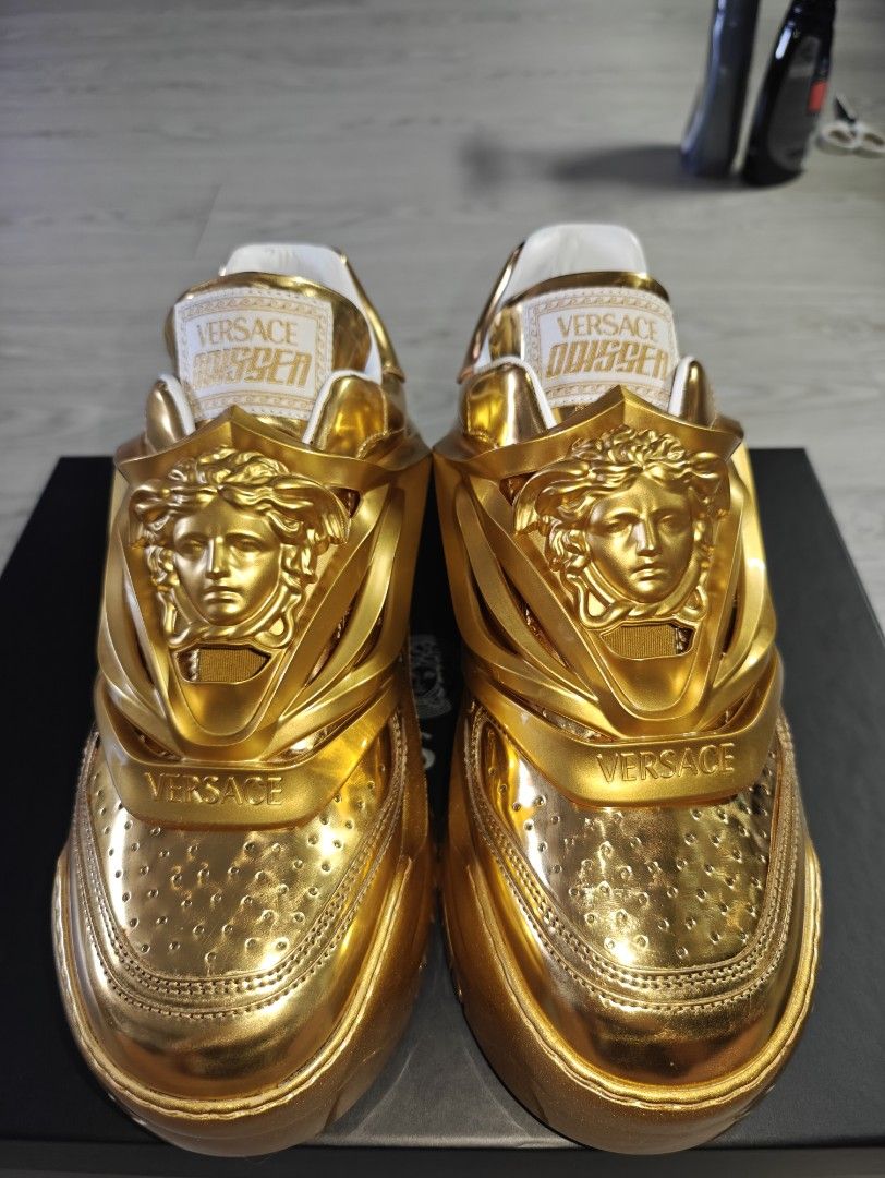 Versace orange shoes outlet