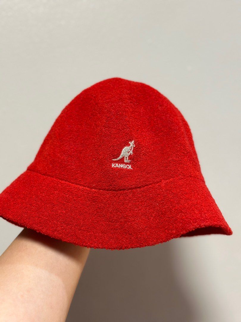 VINTAGE Kangol Red fuzzy bucket Hat (Category: Caps & Hats) located in Pasig City. Submitted by janelleandrea.gana (Listing ID 1319313762, Image 1). Description: Selling my Authentic Vintage Kangol Bucket Hat! Bought this in Japan🇯🇵 Condition: Vintage Light Used. No tear or discoloration. Hard to find piece✔️ RFS: I only used this during my Japan Trip😅.