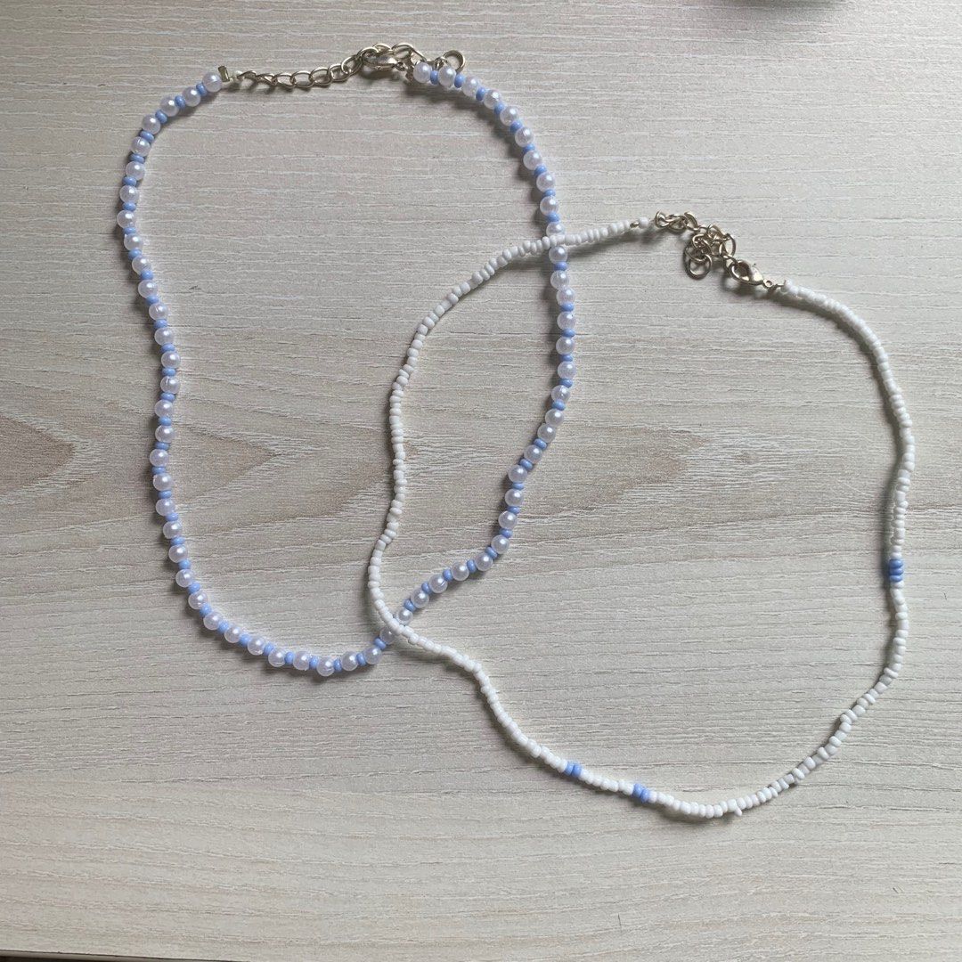 Vsco beaded choker necklaces Women s Fashion Jewelry Organisers Necklaces on Carousell
