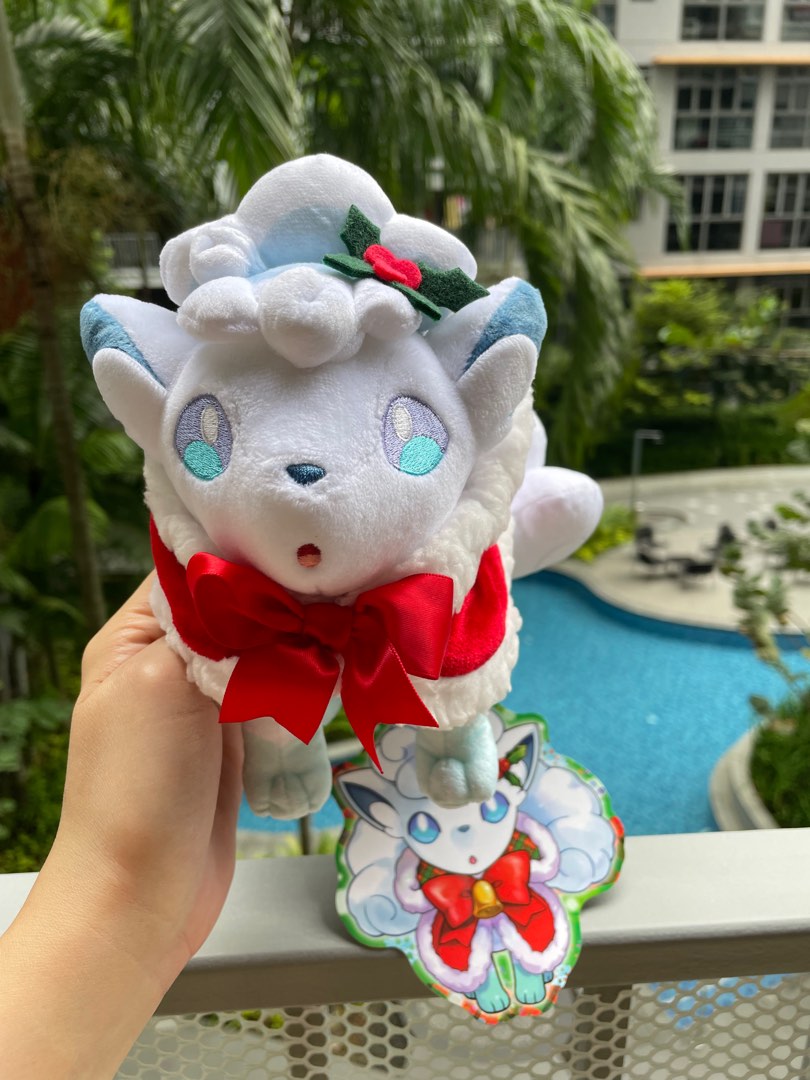 Pikachu Plush individual Wearing Alolan Vulpix