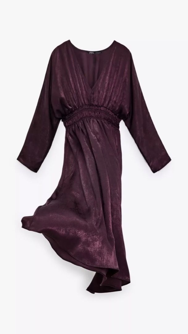 zara burgundy maxi dress Mattea Slinky And Mesh Maxi Dress With Scarf / Burgundy | MESHKI main image 0