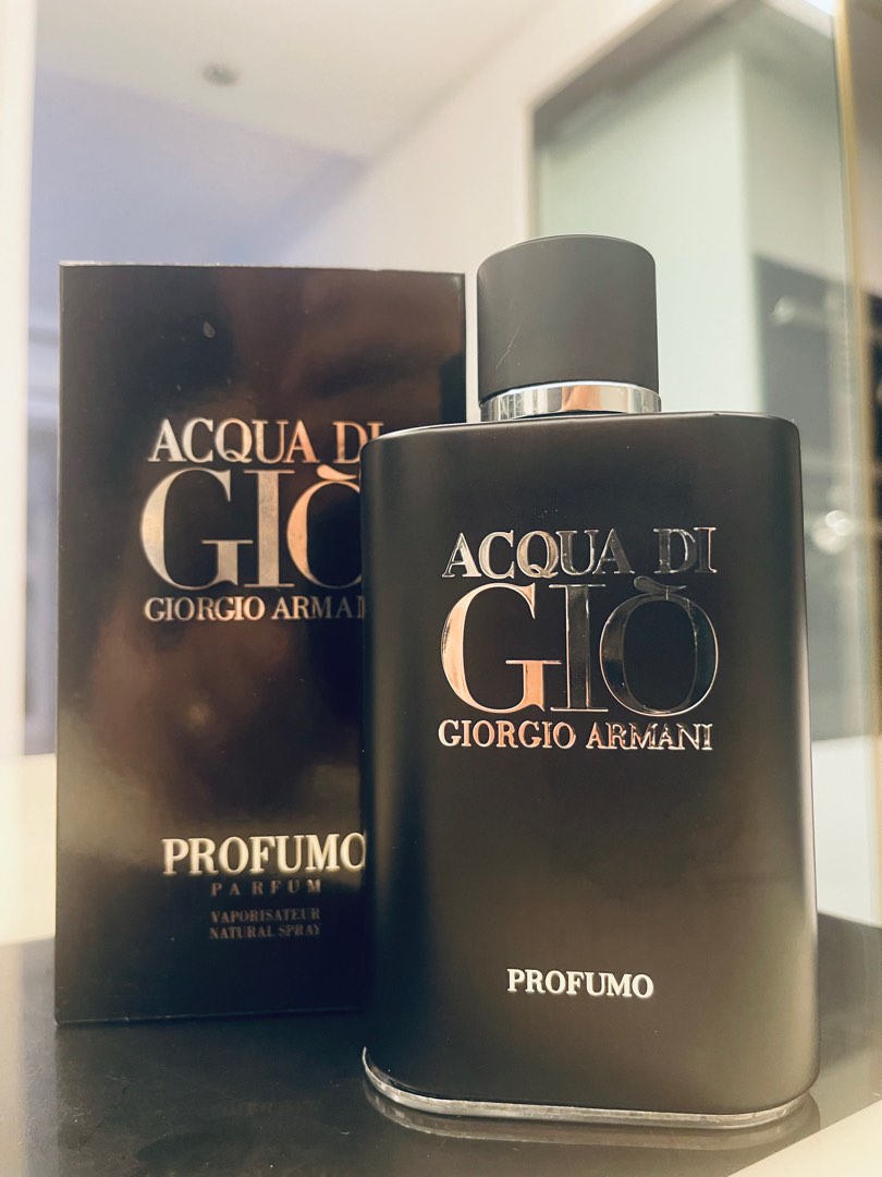 125ml Acqua di Gio Profumo Giorgio Armani Beauty Personal Care Fragrance Deodorants on Carousell