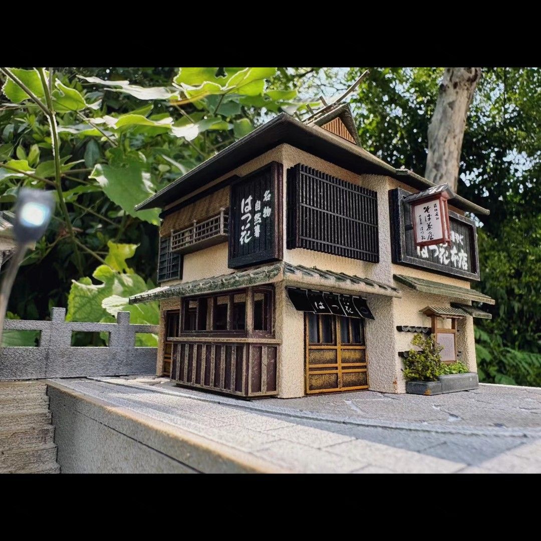 展示品] 1∶64 場景哭木手作05 箱根名物初花蕎麥麵總店はつ花