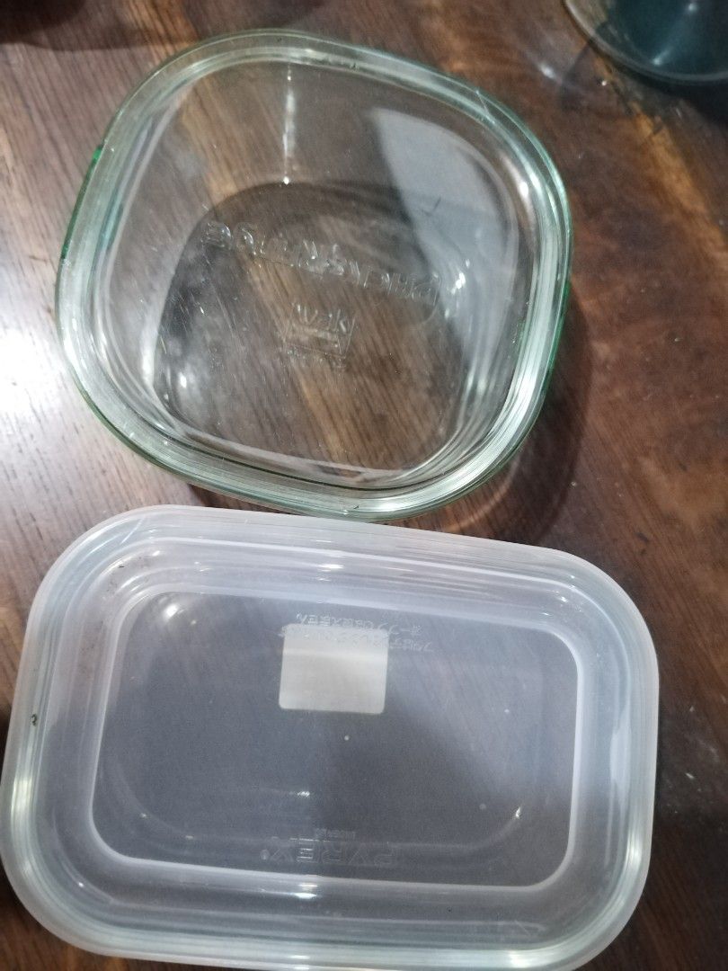 2 pcs Pyrex Iwaki food container (Category: Coffee & Tea Tableware) located in Daet. Submitted by fryzoneshop (Listing ID 1319405129, Image 2). Description: 2pcs Pyrex Iwaki glass Food Container MOD FLASH LBC J&T MOP GCASH BDO BPI MAYA.