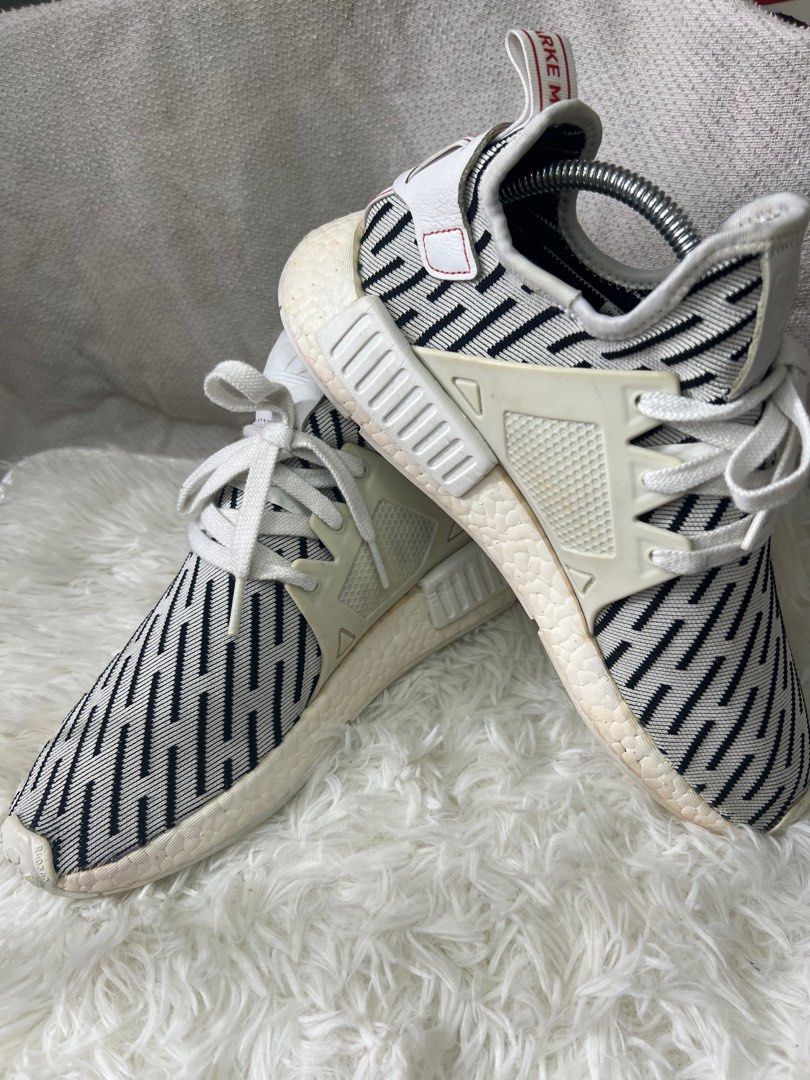 Adidas NMD R1 White Black Stripes Men s Fashion Footwear Sneakers on Carousell
