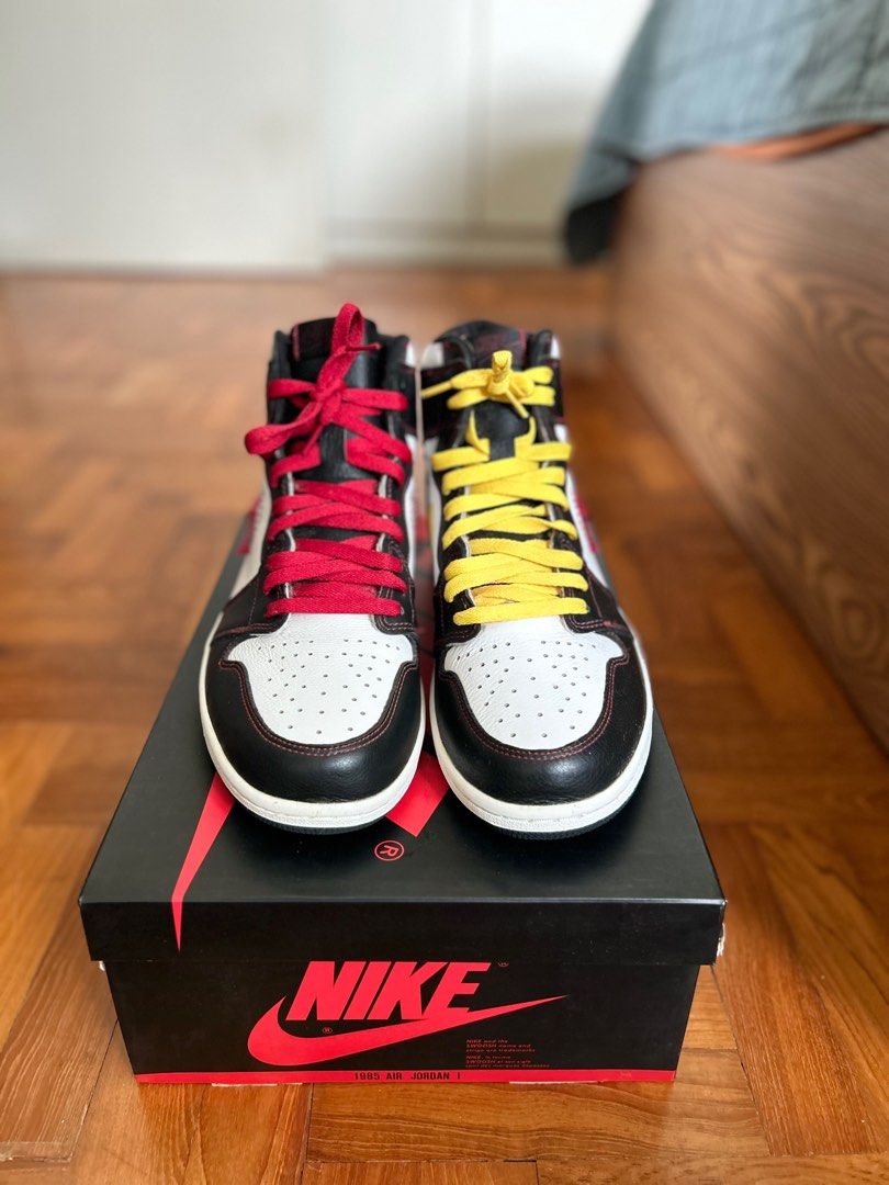 Jordan 1 high og defiant tour yellow top