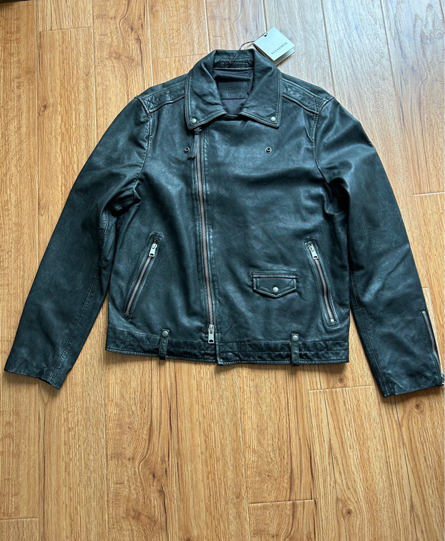 ALLSAINTS Rosser Biker Leather Jacket Men s Fashion Coats Jackets and Outerwear on Carousell