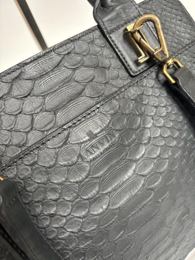 Auth Lanvin collection two way bag snakeskin (Category: Luxury Bags & Wallets) located in Angeles City. Submitted by luxgood18 (Listing ID 1319485913, Image 3). Description: Lanvin collection two way bag snakeskin Guaranteed authentic Excellent condition .