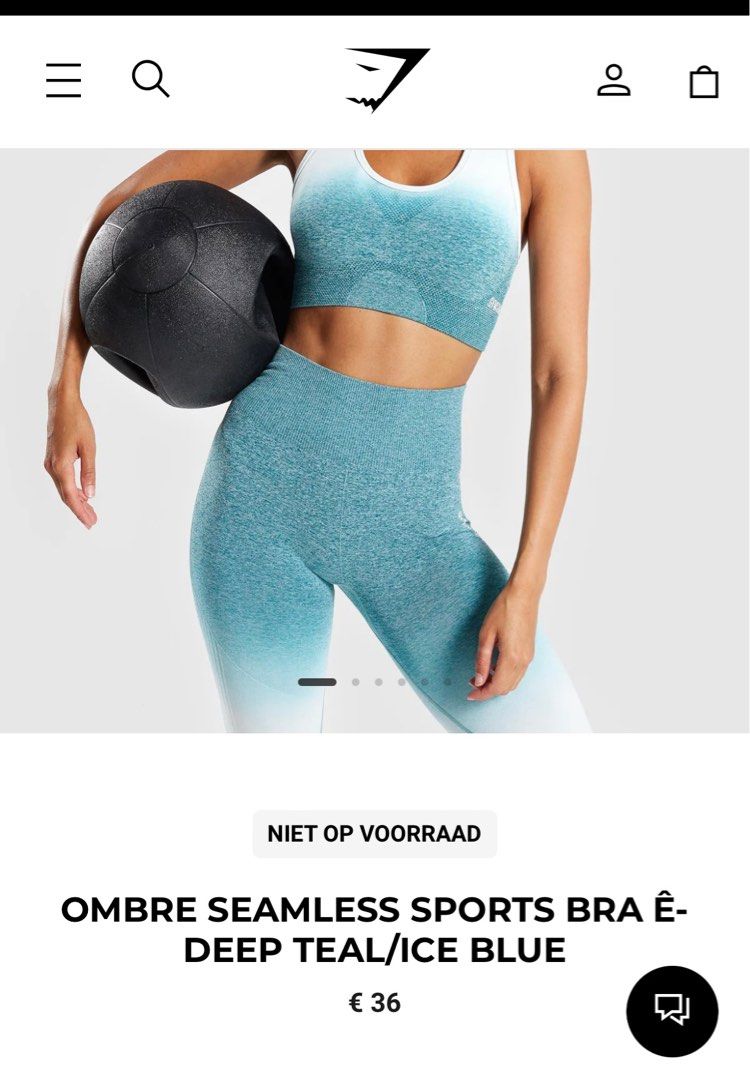 Gymshark teal ombre clearance