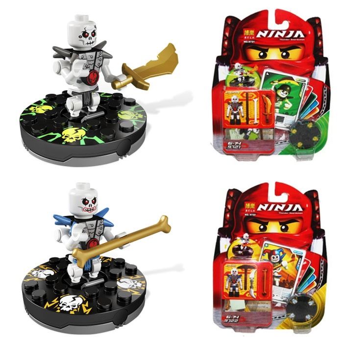 BELA Ninjago Limited Edition 5 In 1 Ninja Minifigures Spinner Set Combo Package Toy Brick Minifigure Collection LEGO NINJAGO Toys