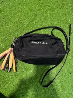 Bimba Y Lola (S BLACK NYLON CROSSBODY BAG), Women's Fashion, Bags