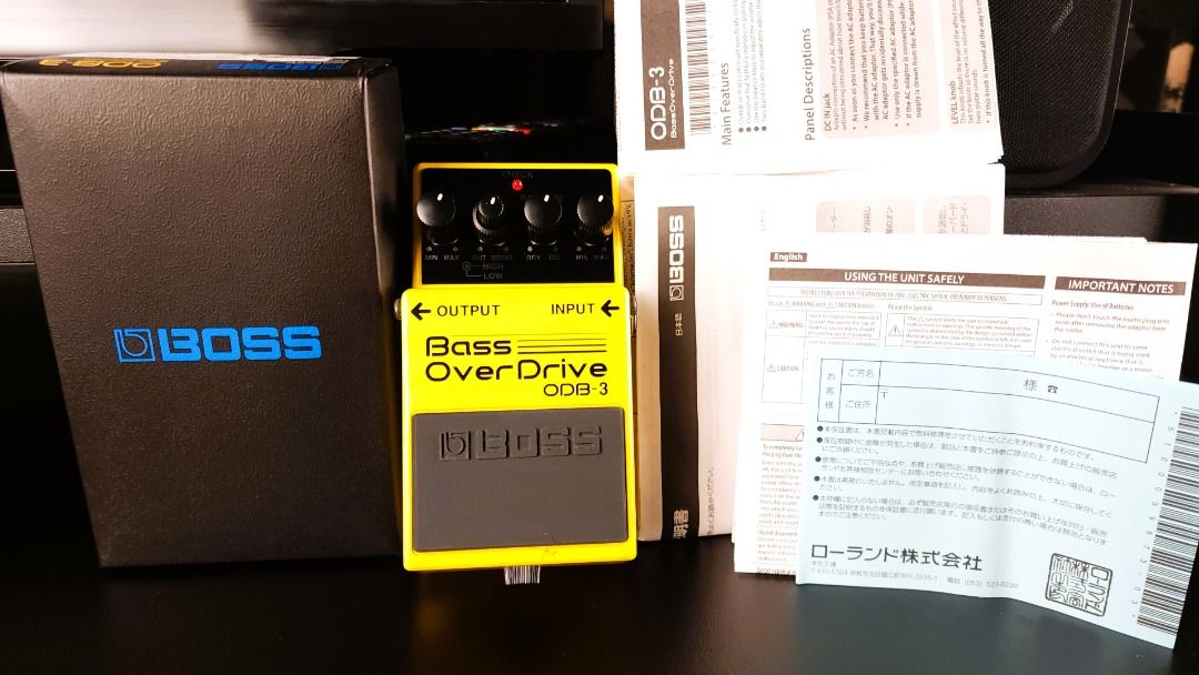 BOSS ODB-3 BASS OVERDRIVE (Category: Musical Instruments) located in Las Pinas. Submitted by dbeansmusic (Listing ID 1319445755, Image 3). Description: FOR SALE ONLY. BOSS ODB-3 BASS OVERDRIVE - Only tested at home studio. Kept in box since. SEE ACTUAL PHOTOS. - Some light paint chips on one side of pedal (SEE PHOTO). - Pedal complete w/ box & papers w/ pre-installed velcro. - RFS: Downsizing guitar pedal collection. Switching to ampless Tech 21 