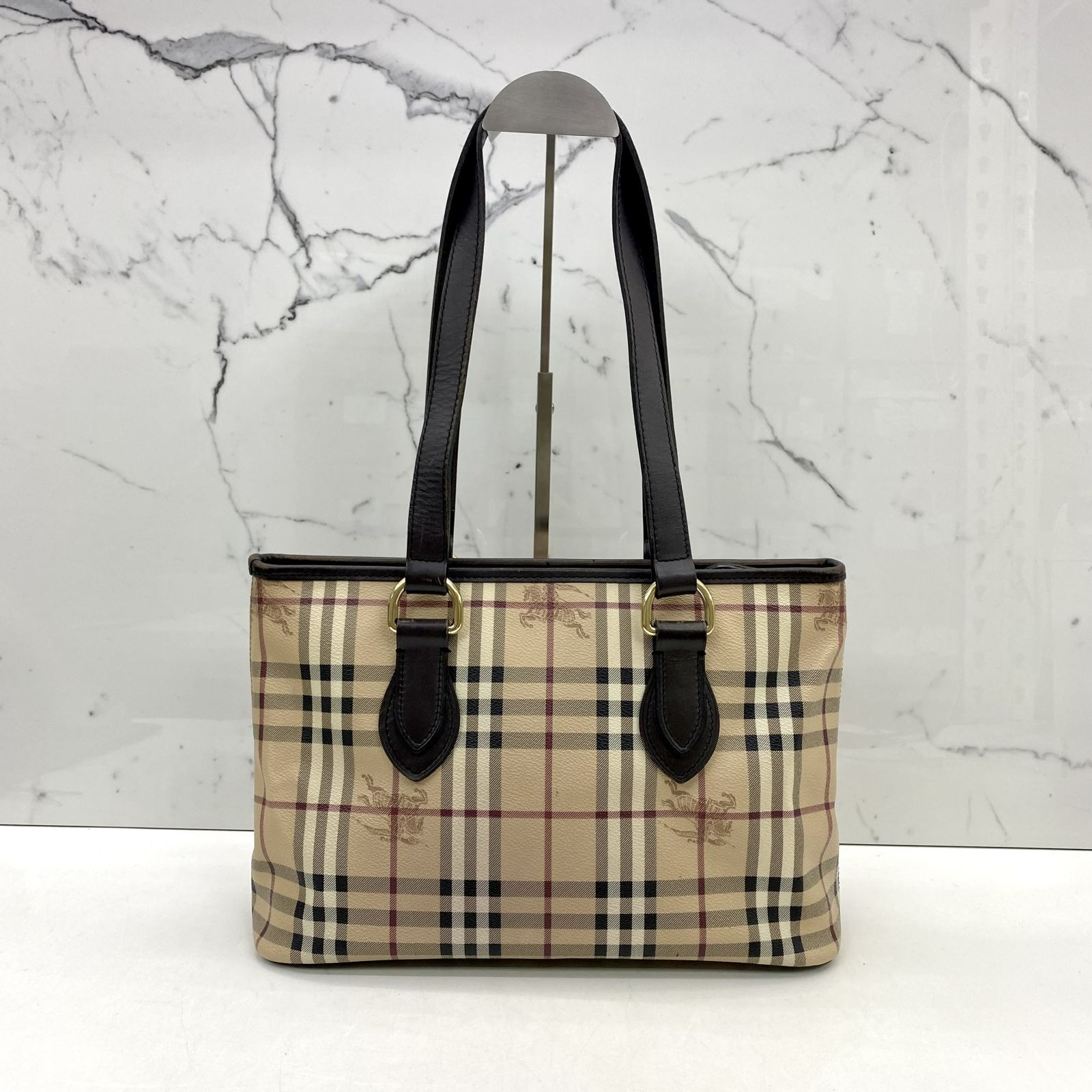 BURBERRY PVC BROWN LONDON ZIP TOTE BAG 247036998 AL Luxury Bags Wallets on Carousell