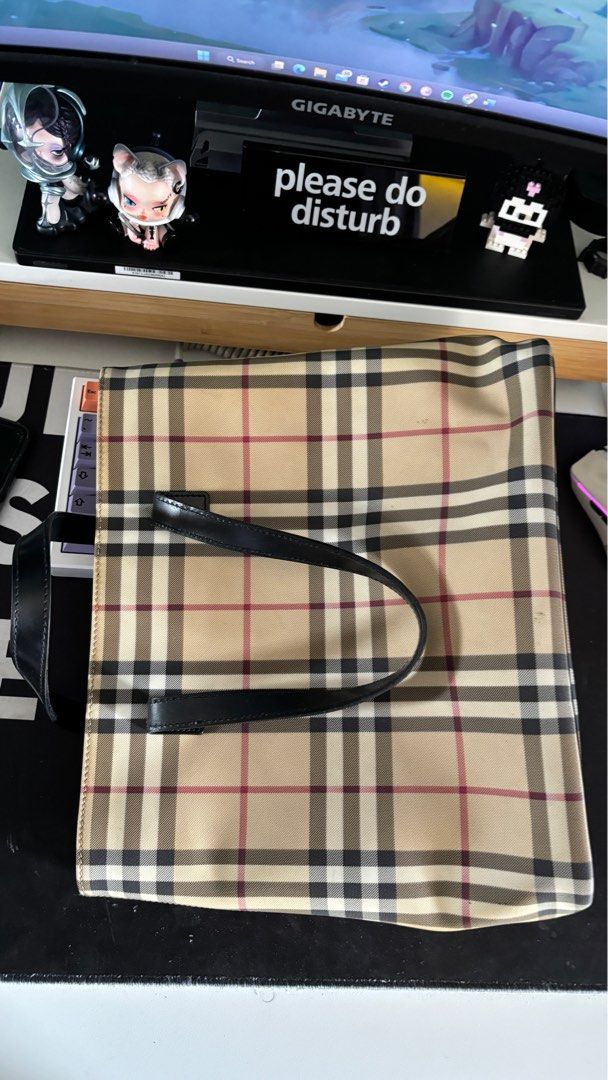 BURBERRY TOTE BAG UK VINTAGE MINT CONDITION