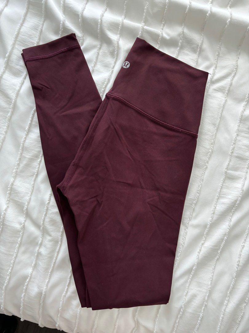Burgundy lulu lemon wunder train leggings (Category: Clothes) located in Etobicoke. Submitted by roffeysummer (Listing ID 1319481658, Image 2). Description: In perfect condition barely worn Size - 4/small Very comfortable and flattering Lulu lemon leggings .