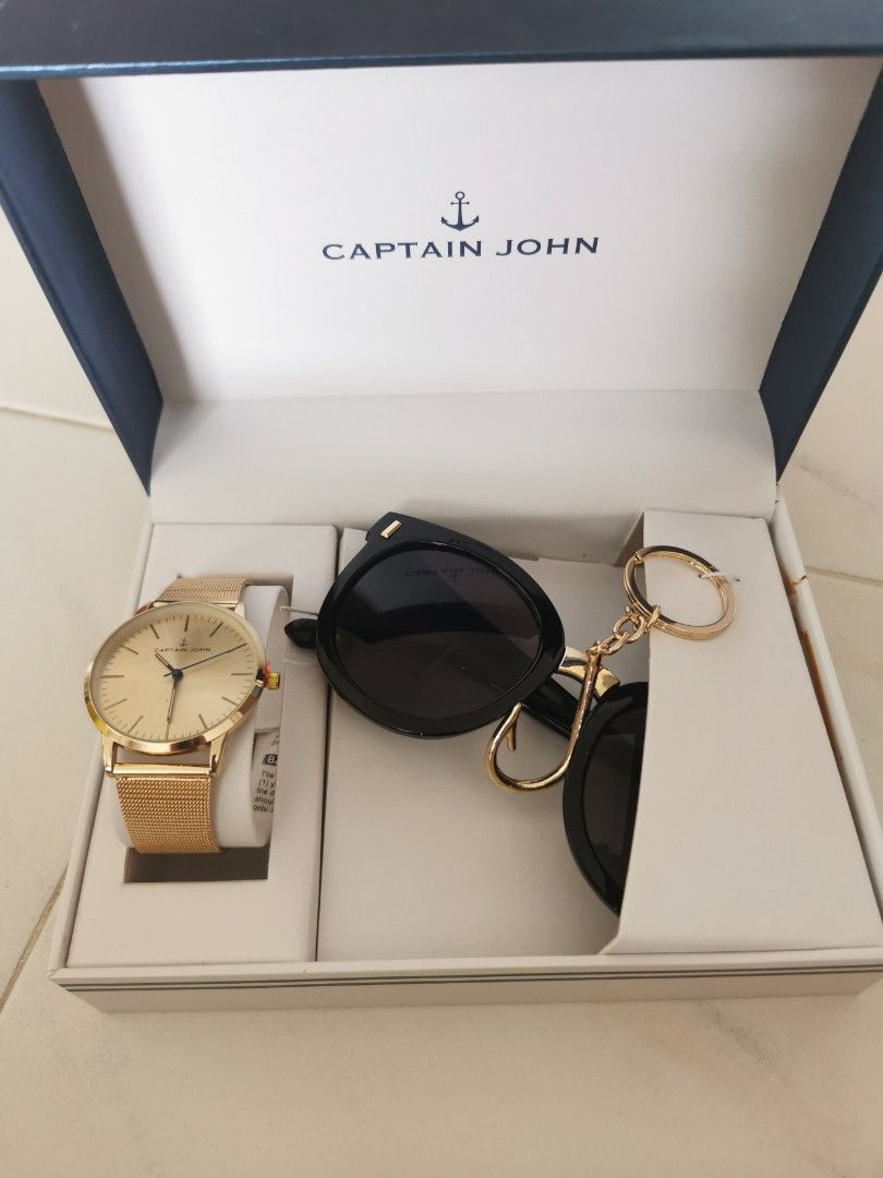 Captain John watch sunglasses set, Men's Fashion, Watches