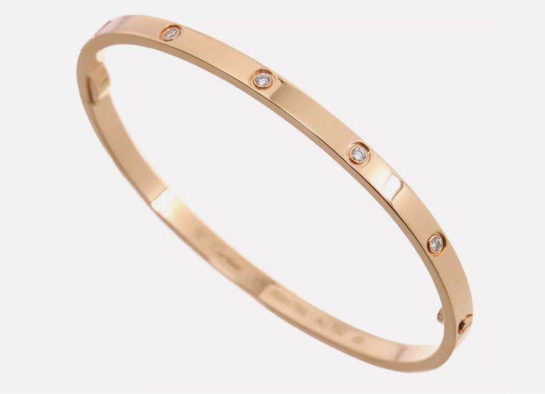 Cartier love bracelet 10 diamonds Women s Fashion Jewelry Organizers Bracelets on Carousell