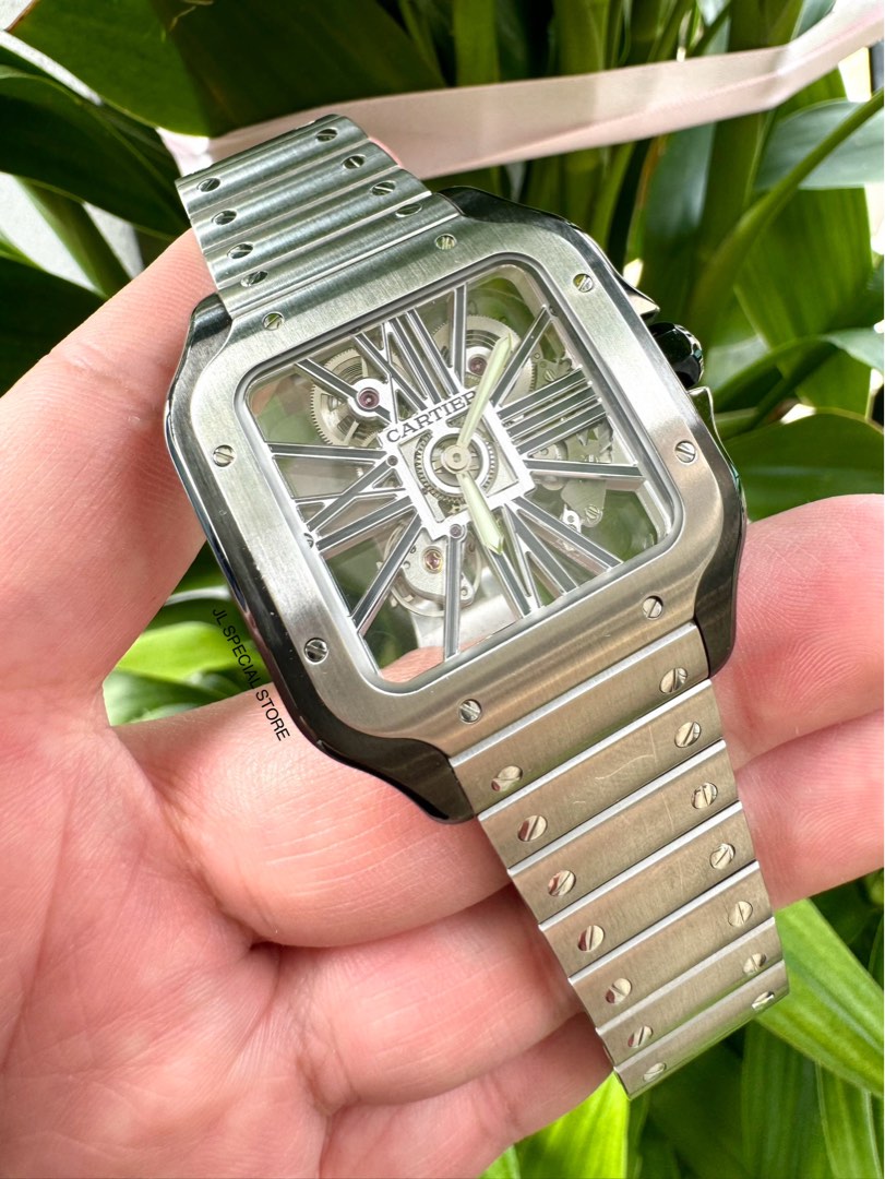 Cartier Santos De Cartier Skeleton Large WHSA0027, Luxury, Watches on ...