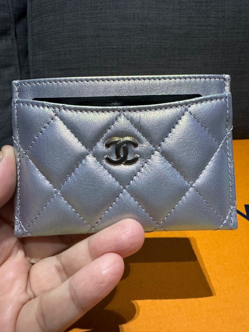 Chanel flat card holder shop
