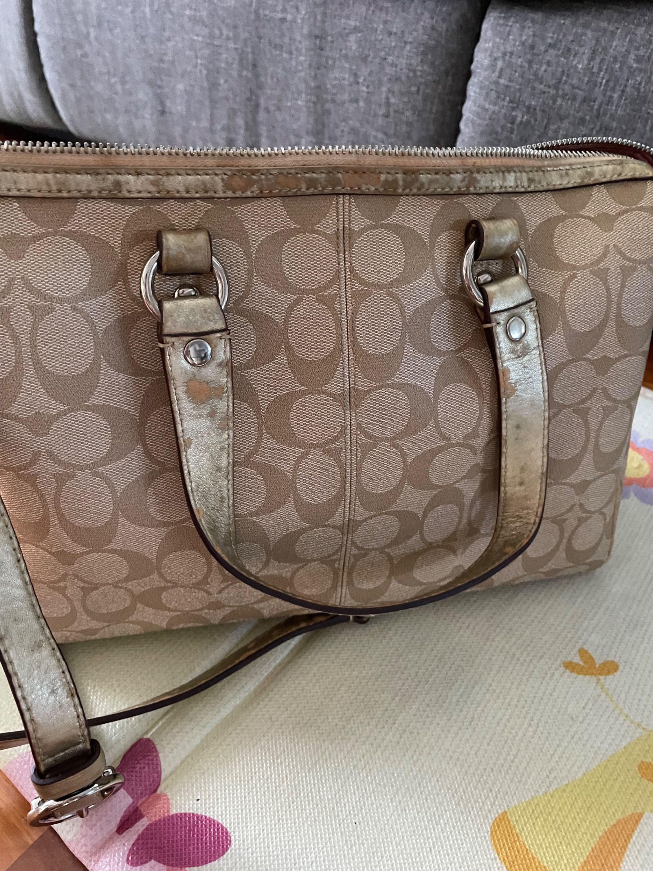 Coach two way bag top